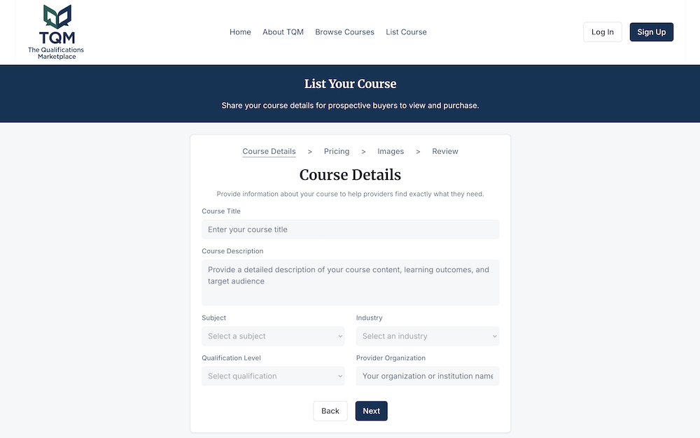 The Qualifications Marketplace